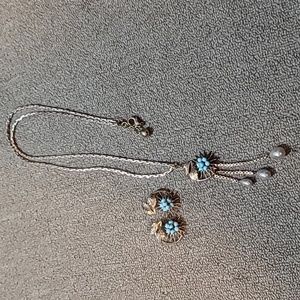 Lulu Frost Vintage Necklace and earrings (one of a kind)